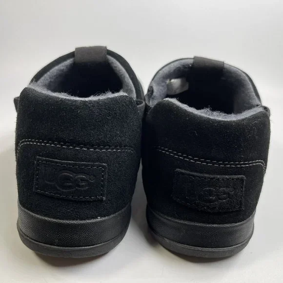 Ugg Men's 1017266 Hanz Black Ankle-High Suede Slipper Pull on 9M EUR 42 - Picture 7 of 10